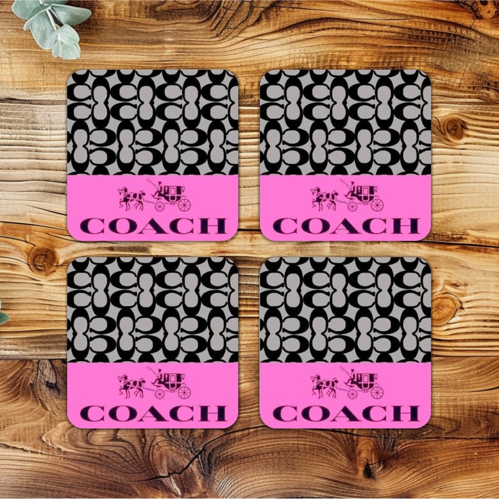 NIP HANDMADE FASHION Set of 4 Ceramic Drink Coasters
